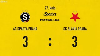 AC Sparta Praha vs. SK Slavia Praha (3:3) - 305. derby - SESTŘIH