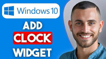 How to Add Clock Widget in Windows 10 (2025) | Easy Guide