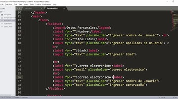 021 Etiqueta Input con Color, Email, Password, Number en HTML