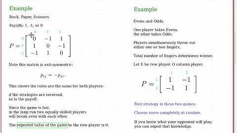 Intro to 2-Person Zero-Sum Games