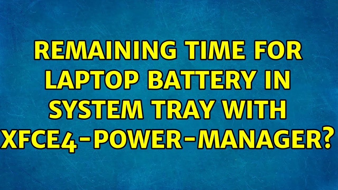 xfce4 power manager xfce4 power manager