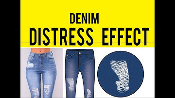 RUGGED DENIM EFFECT TUTORIAL - FOR FASHION DESIGNERS