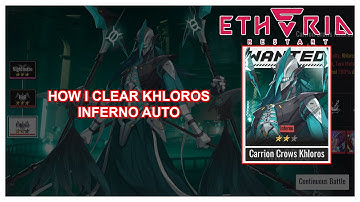 How i clear Khloros Inferno (AUTO) with the new Animus - Etheria Restart #5