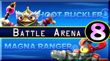 Skylanders Swap Force Hoot Buckler Versus Magna Ranger Battle Arena Gameplay # 8 [HD]