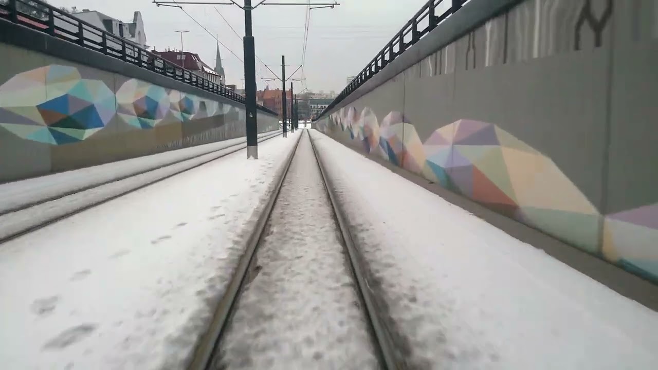 Bydgoszcz linia nr 9 Glinki - Rycerska (Zima 10.II.2023)