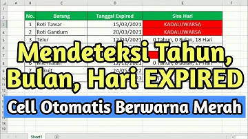 Cara Membuat Tanggal Kadaluarsa di Excel