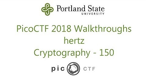 PicoCTF 2018 - hertz