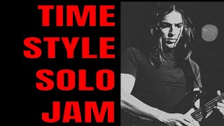 Video thumbnail of "Time Jam | Pink Floyd Style Guitar Backing Track (F# Minor)"