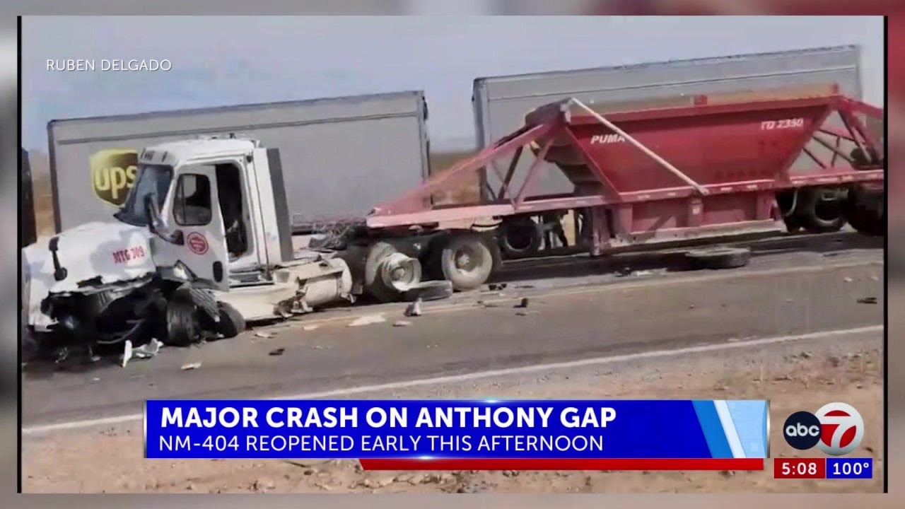 Anthony Gap reopens after serious crash closed all lanes - YouTube
