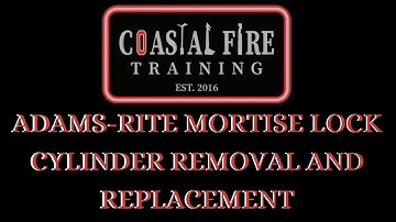 Firefighter Through-The-Lock Adams-Rite Removal & Replacement