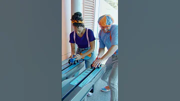 Blippi Vs Meekah Toy Car Race Shorts 