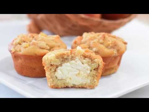 Apple Crisp Muffins with Cream Cheese filling
