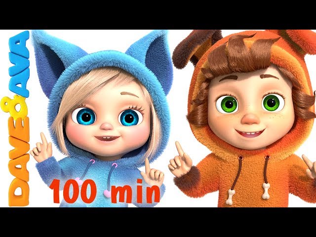 One Little Finger | Cartoon Animation Nursery Rhymes u0026 Songs for Children | Dave and Ava class=