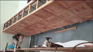 Amazing skill Latest Wooden Ceiling Design  Ingenious Woodworkers // Beautiful Woodworking Projects