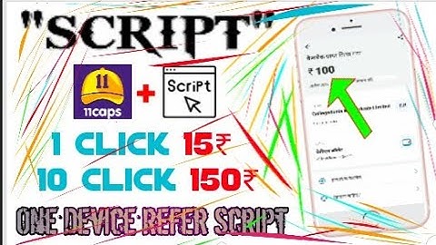 11 caps One Device refer Script 😱 Otp Bypass Refer script !! New App Online script !! Refer Script