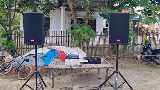 Test Outdoor Di Kampung Paket Speaker Aktif Baretone Max15RC 500W Juosss gandoss laah