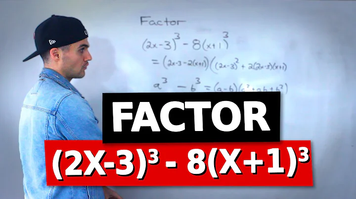 MHF4U (Grade 12 Advanced Functions) - Sum and Differences of Cubes Example 5