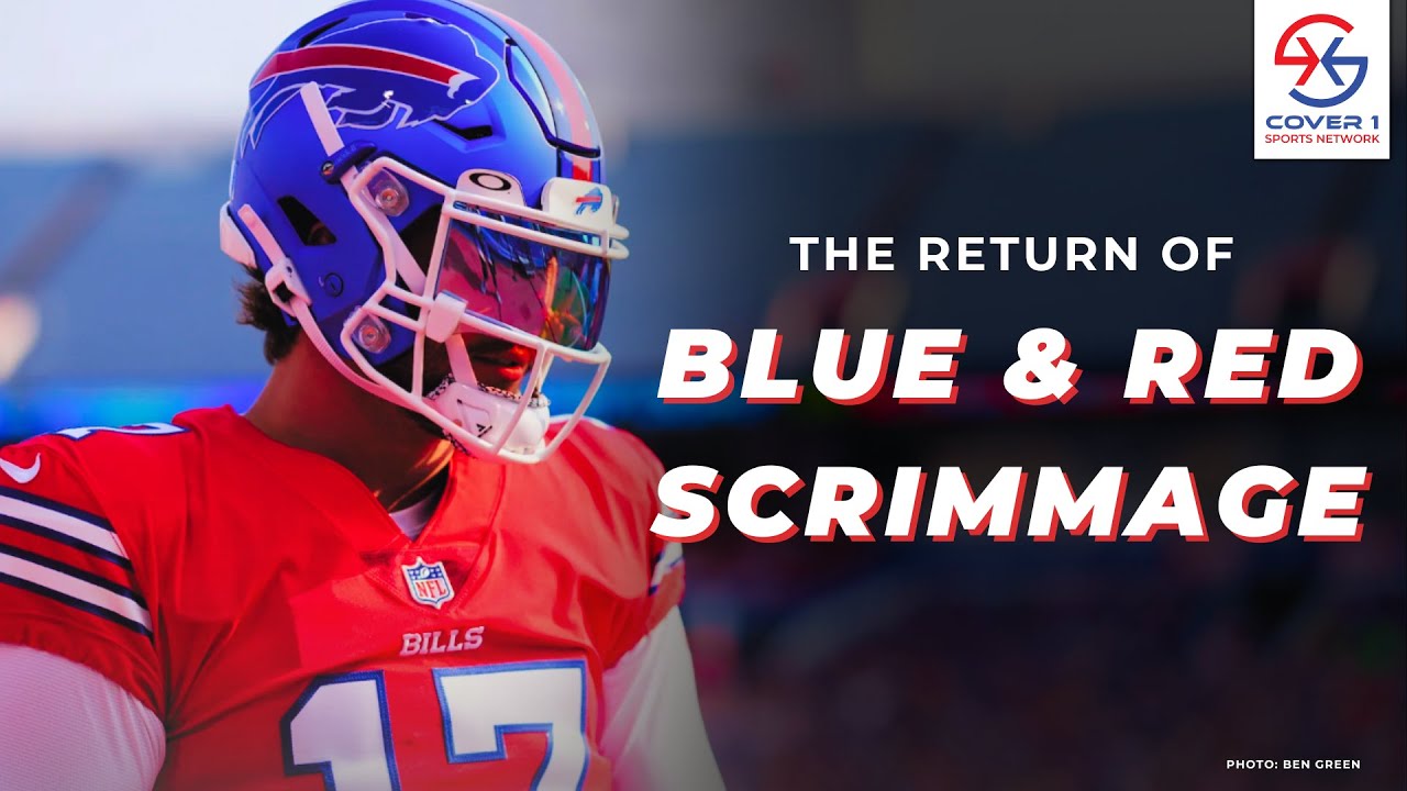 buffalo bills blue and red scrimmage