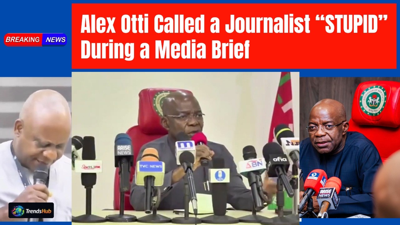 Breaking: Abia Governor Otti Called a Journalist 
