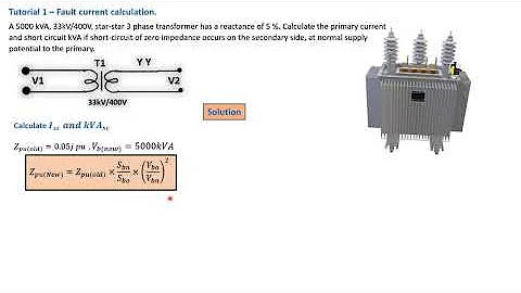 Transformer primary short circuit MVA - Fault current calculation. Tutorial 1