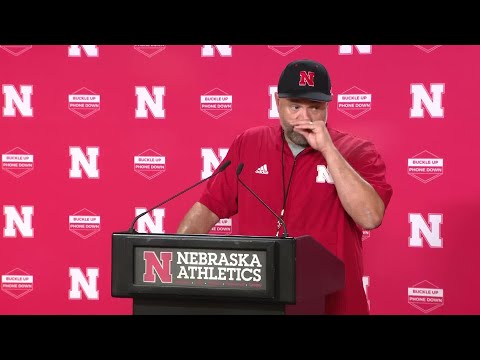 NU Head Coach Matt Rhule meets with the media ahead of Friday night game against Illinois