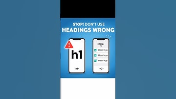 HTML Headings Best Practices Every Beginner Must Know 🚀