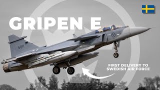 Sweden Gets Its 1st Saab Gripen E Fighter Jet