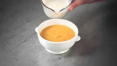 Cream of Butternut Squash Soup with Parsnip Fritter