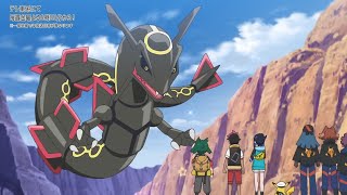 ROY CATCHES RAYQUAZA! - Pokemon Horizons Episode 129 | Rayquaza Vs skeledirge