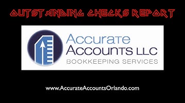 Report of uncleared checks or outstanding checks
