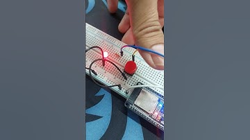 Work 1: การควบคุม LED ด้วยปุ่มกด (Push Button Control LED) #arduino #esp32project #esp32projects