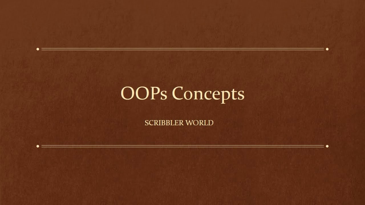 OOPS Concept in Tamil | Java Basics in Tamil | OOPS Basics in Tamil ...