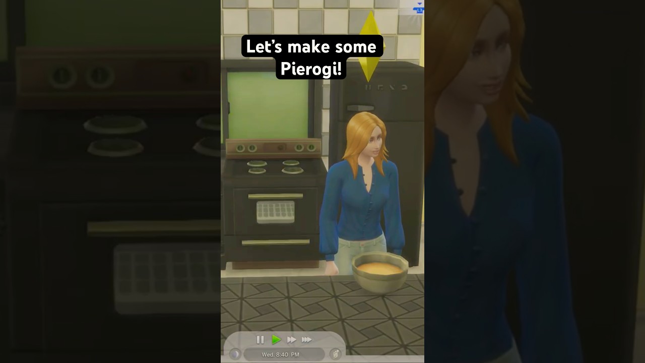Sims 4, making pierogi, full video @Ps_GameAngel #sims4 #thesims4 #playstation #gaming g