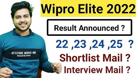 Wipro Shortlist Mail ?  | WIPRO ELITE 2022 | Preparation | Virtual Business Round | Announced |