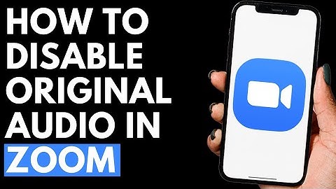 How To Disable Original Audio in Zoom in Android Mobile | Zoom Tutorial