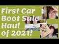FIRST CAR BOOT SALE HAUL OF 2021 | EBAY RESELLER | MAKE MONEY FROM HOME | CARLA JENKINS