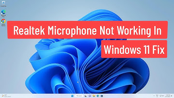 Realtek Microphone Not Working In Windows 11 Fix