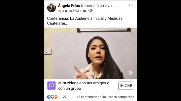 Conferencia: La Audiencia Inicial y Medidas Cautel...