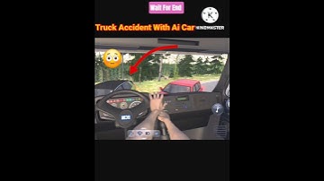 😳Truck Accident With Car | Truck Simulator Ultimate |Truckers Of Europe3 #shortsfeed #trucksimulator