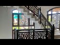 Wooden glass Staircase Railing in Kashmir || House interiors kashmir || For bookings 📞:9149650813
