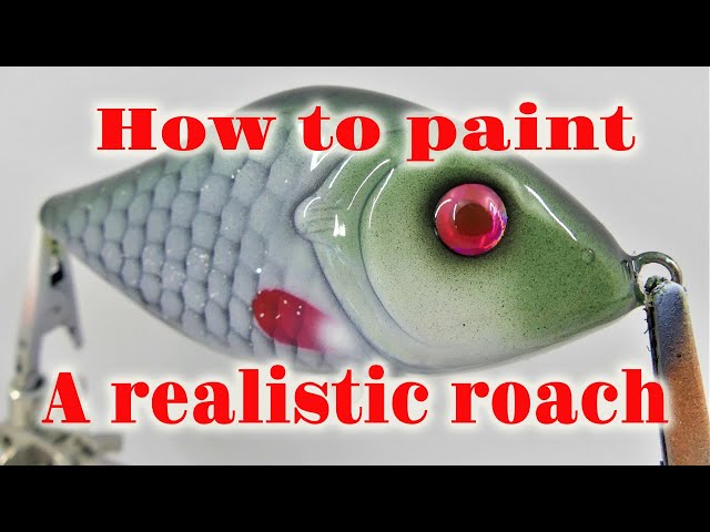 How to paint the crackle effect, on a crank bait body 