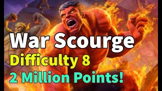 War Scourge Event Guide: Difficulty 8,  2 Million Pts! | Nodes 5 & 10 Gameplay | MARVEL Strike Force