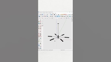 Modern Chandelier Modeling in SketchUp ##sketchup_core #sketchup