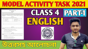 Class 5 English Model Activity Task Part 1 2021 | Full Solved #WBBSE || Activity Task English Part 1