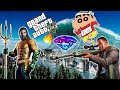 GTA5: Shinchan And Frenklin Save LosSantos From Tsunami With Help Of Aqua man || THUGBOI MAX