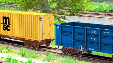 BOXNHL Coupling SHIP CONTAINER Coach | BUMPY RAILROAD | Train Simulator | Railworks 3 | NTG GAMING