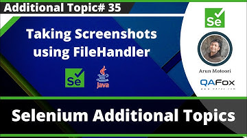 Taking Screenshots using FileHandler (Selenium Automation)