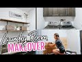 $100 Laundry Room Makover // EASY SHIPLAP DIY