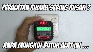 Habotest Socket Tester, untuk memeriksa colokan listrik rumah apakah sudah benar.