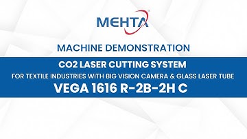 CO2 Laser Cutting Machine for Textile | Vaga 1616 R-2B-2H C | Big Vision Camera & Dual Head Cutting